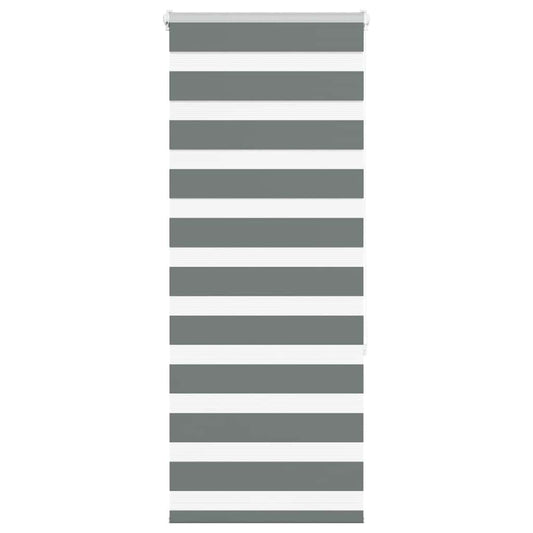 Store enrouleur double gris foncé 65x150 cm Largeur du tissu 60,9 cm Polyester