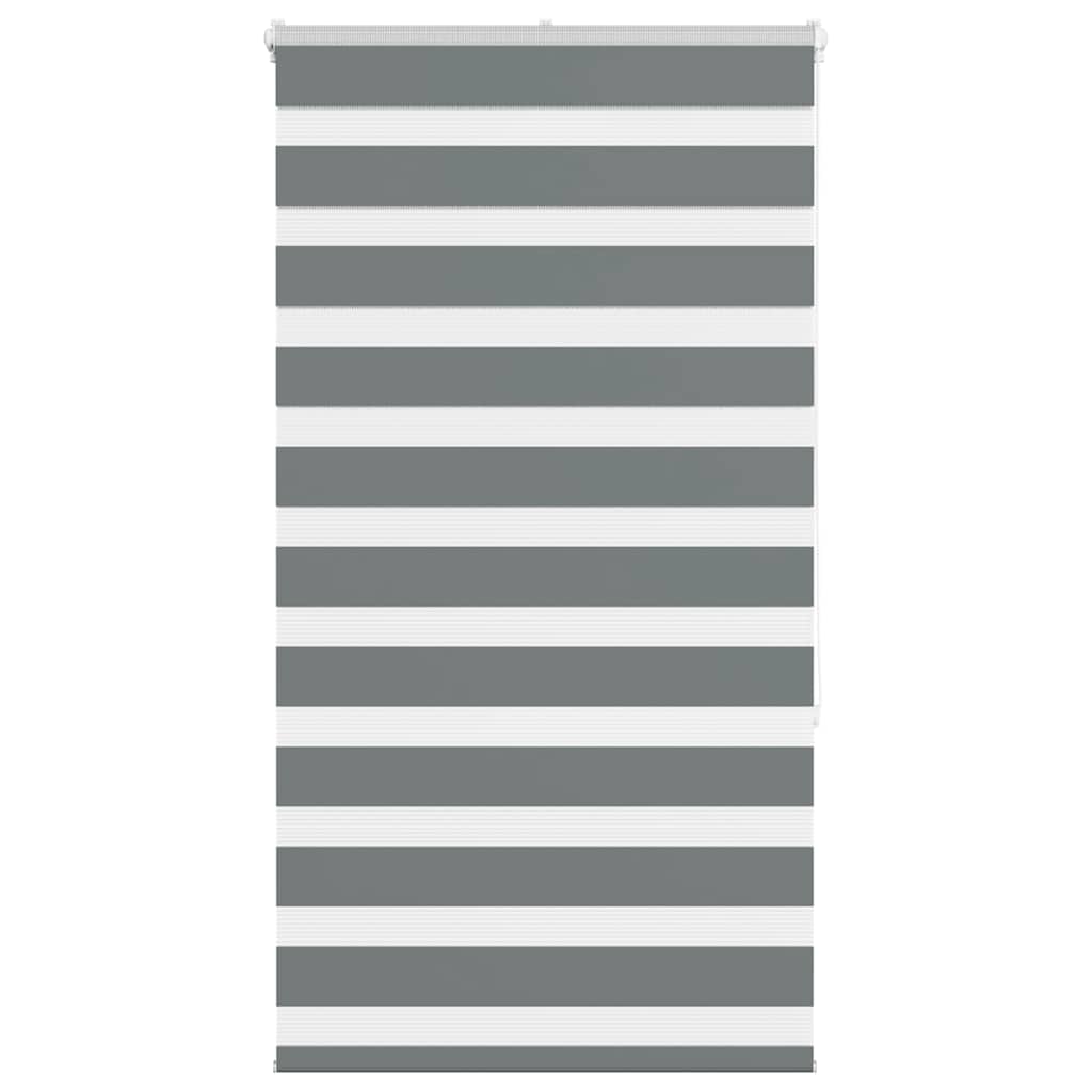 Store vénitien double gris foncé 75x150 cm largeur du tissu 70,9 cm polyester