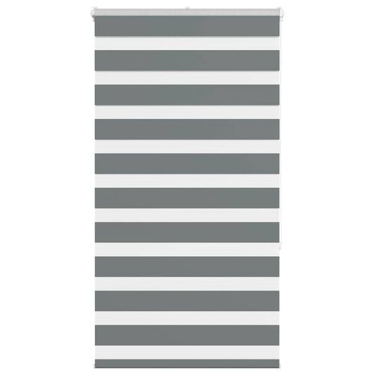 Store vénitien double gris foncé 75x150 cm largeur du tissu 70,9 cm polyester