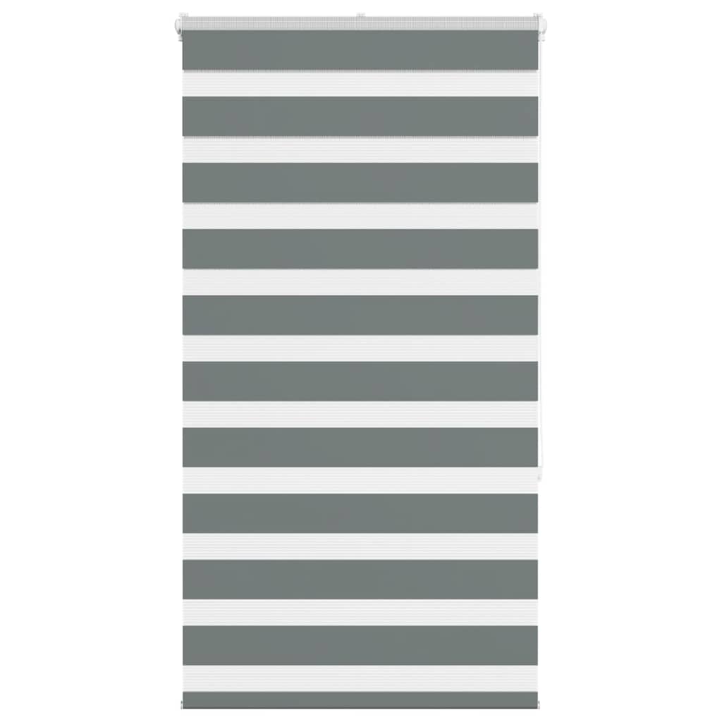 Doppelrollo Dunkelgrau 80x150 cm Stoffbreite 75,9 cm Polyester