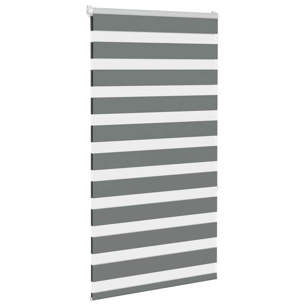 Store enrouleur jour/nuit gris foncé 90x150 cm Largeur du tissu 85,9 cm Polyester