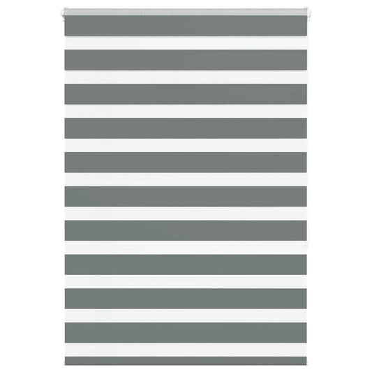 Double Roller Blind Dark Grey 105x150cm Fabric Width 100.9 cm Polyester