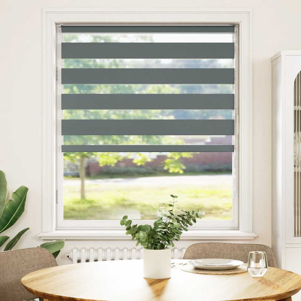Doppelrollo Dunkelgrau 105x150cm Stoffbreite 100,9 cm Polyester