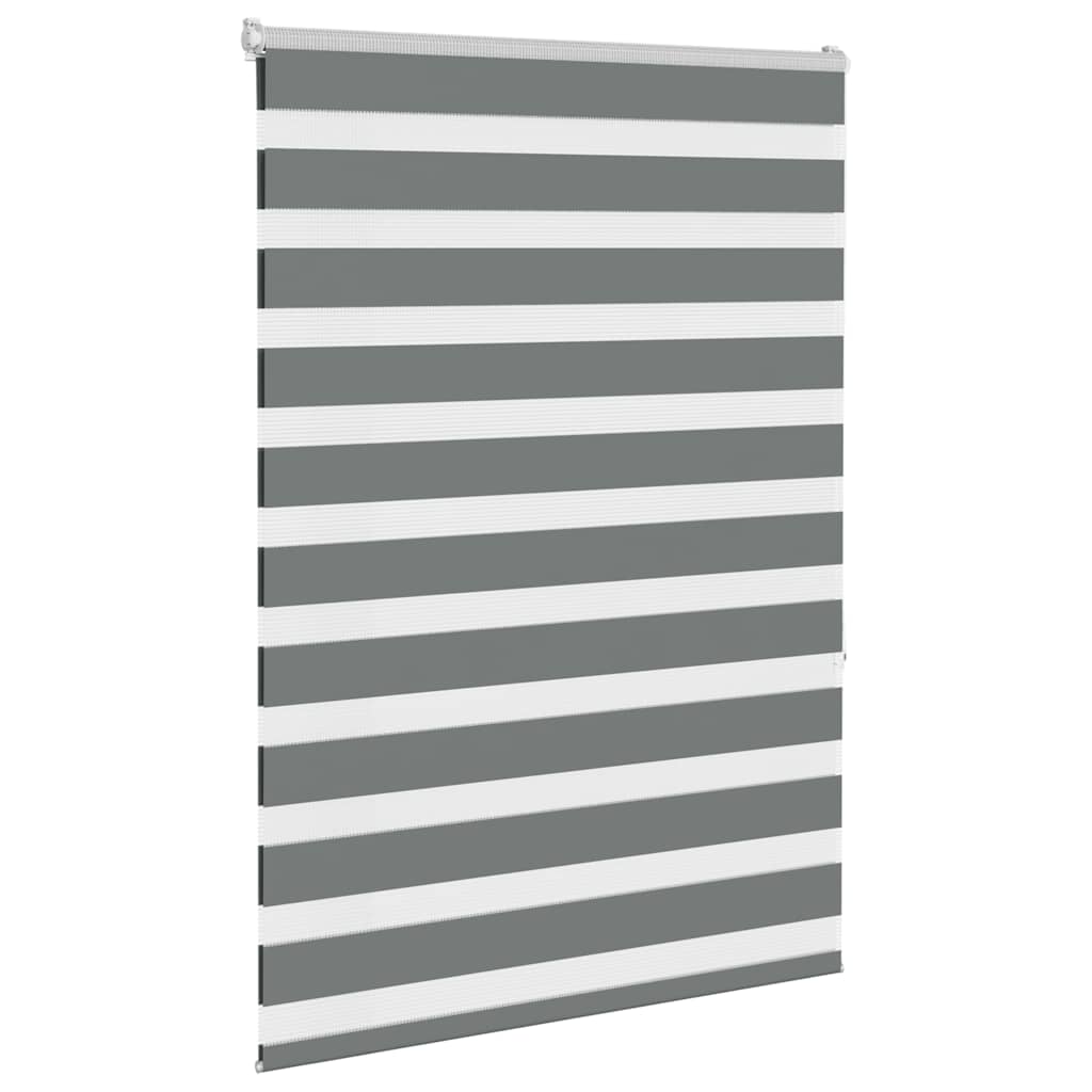Store vénitien double gris foncé 110x150 cm largeur du tissu 105,9 cm polyester