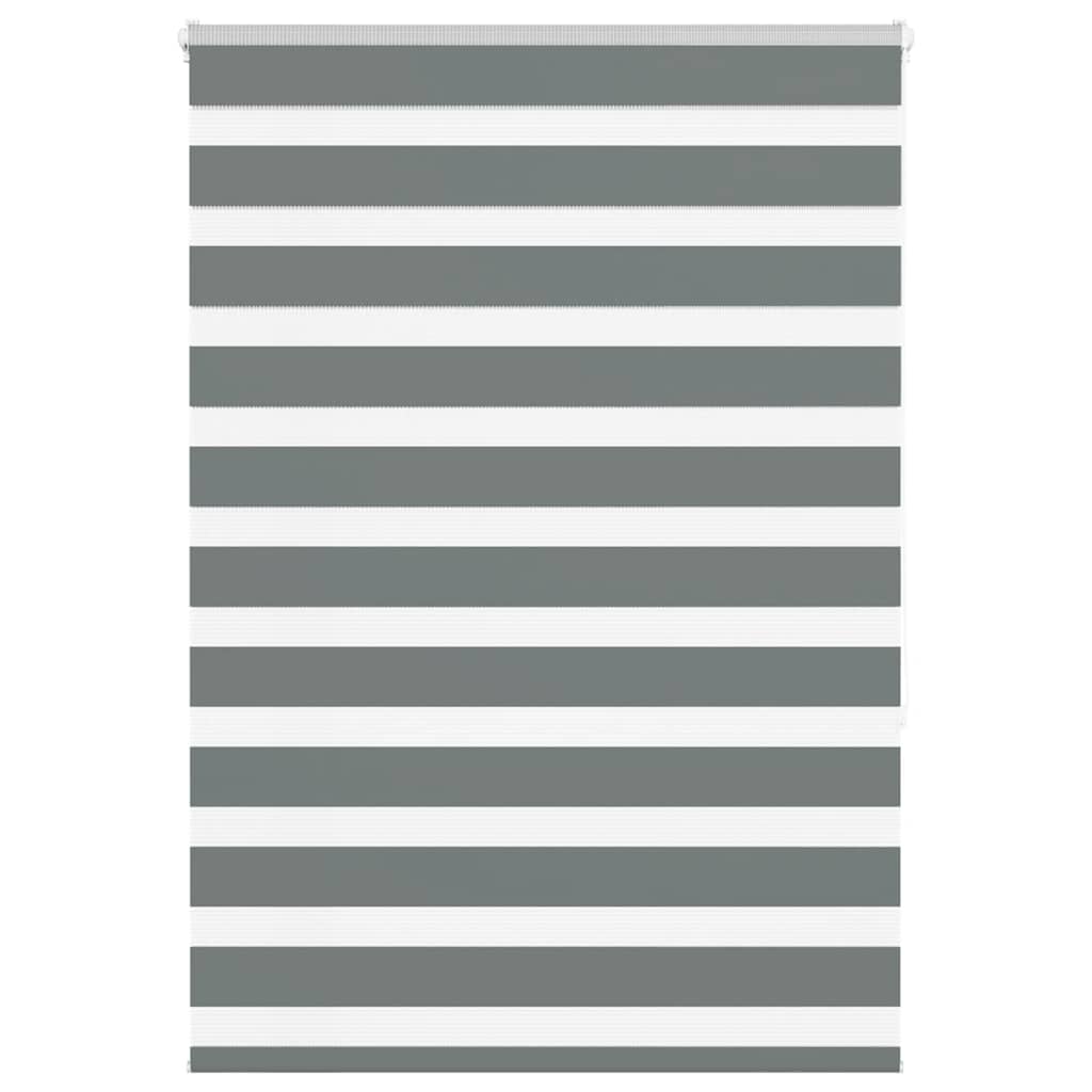 Store double plissé gris foncé 115x150 cm Largeur du tissu 110,9 cm Polyester