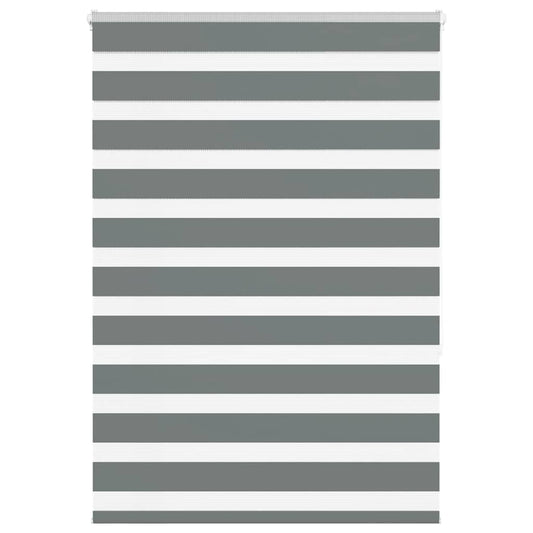Dual Roller Blind Dark Grey 115x150 cm Fabric Width 110.9 cm Polyester
