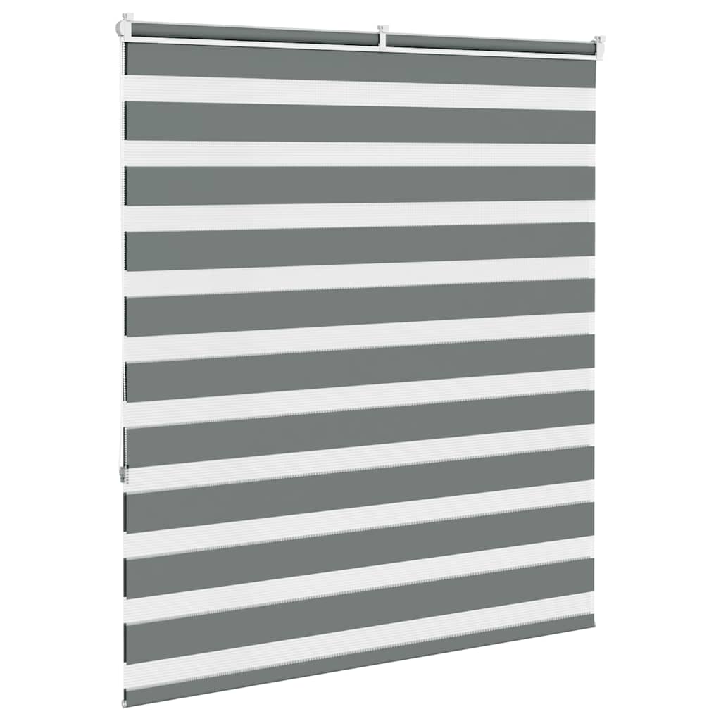 Store enrouleur double Gris foncé 120x150 cm Largeur tissu 115,9 cm Polyester