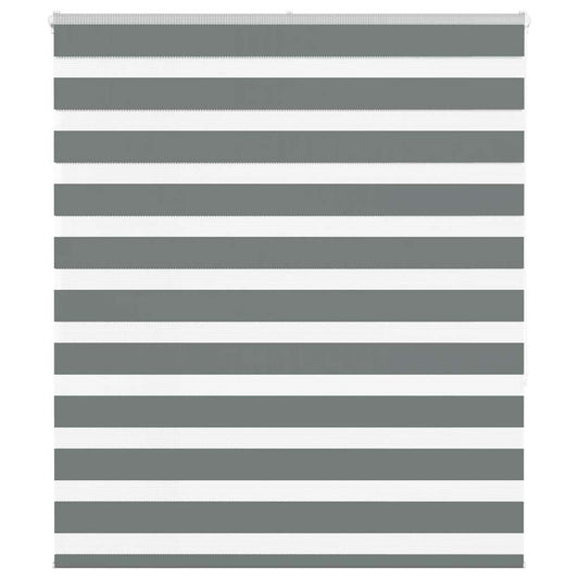 Dual Roller Blind Dark Grey 135x150 cm Fabric Width 130.9 cm Polyester