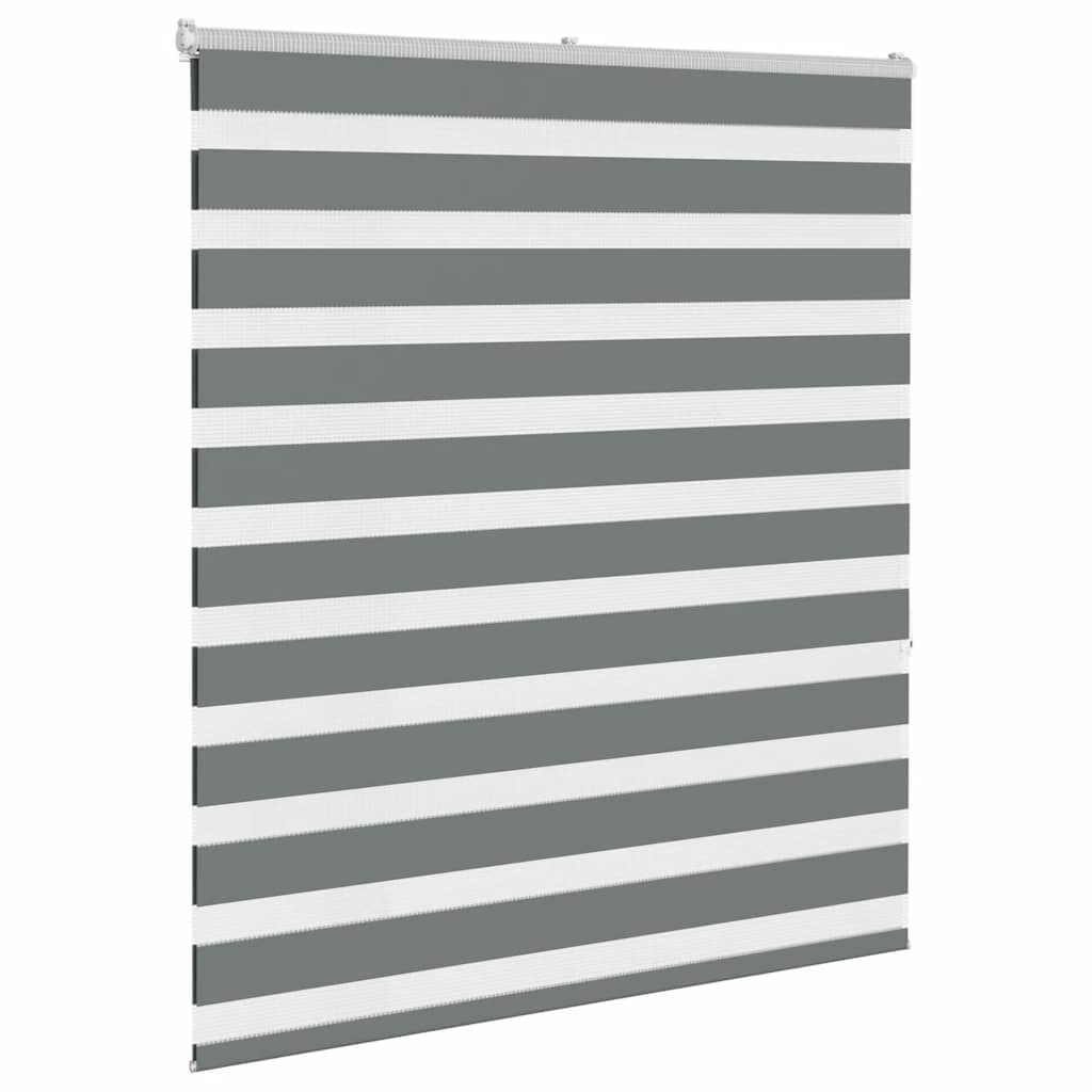 Dual Roller Blind Dark Grey 135x150 cm Fabric Width 130.9 cm Polyester