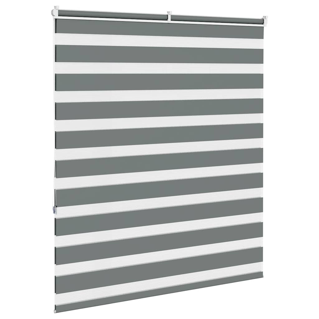 Dual Roller Blind Dark Grey 135x150 cm Fabric Width 130.9 cm Polyester