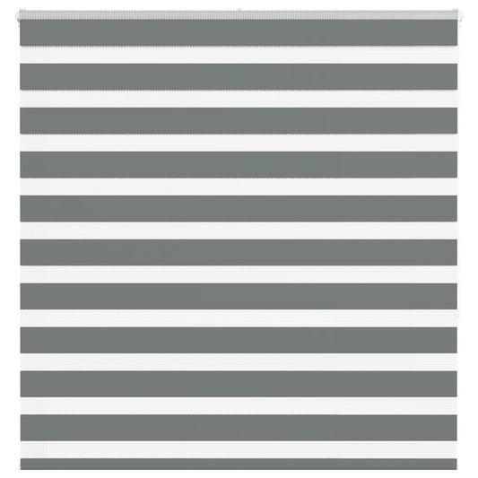 Dual Roller Blind Dark Grey 140x150 cm Fabric Width 135.9 cm Polyester