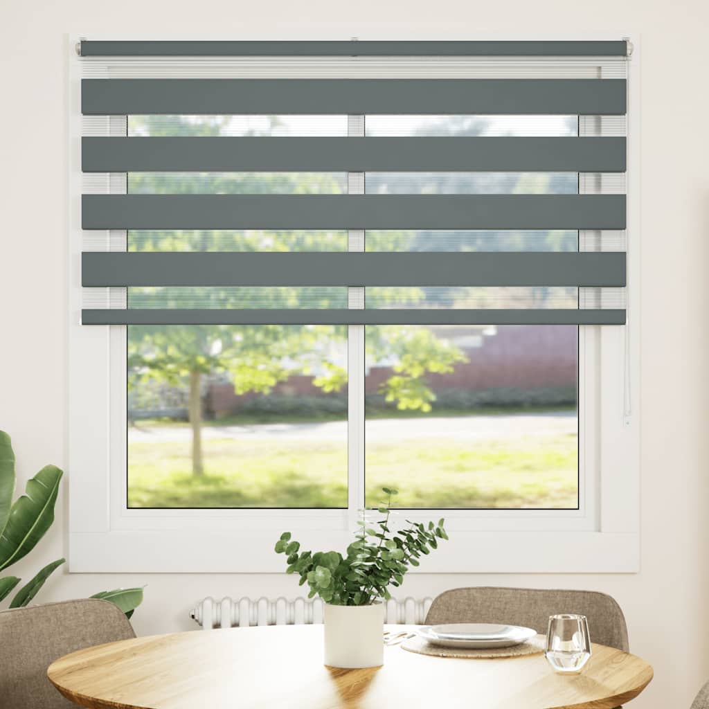 Doppelrollo Dunkelgrau 145x150cm Stoffbreite 140,9 cm Polyester