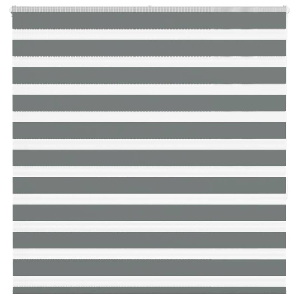 Double Roller Blind Dark Grey 150x150 cm Fabric Width 145.9 cm Polyester