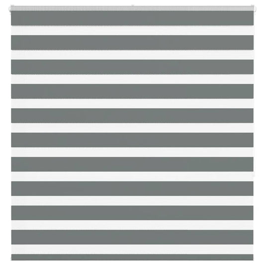 Double Roller Blind Dark Grey 150x150 cm Fabric Width 145.9 cm Polyester