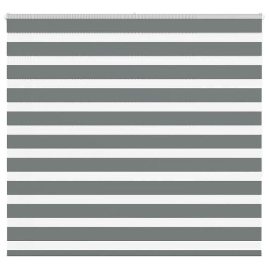 Double Roller Blind Dark Grey 165x150 cm Fabric Width 160.9 cm Polyester