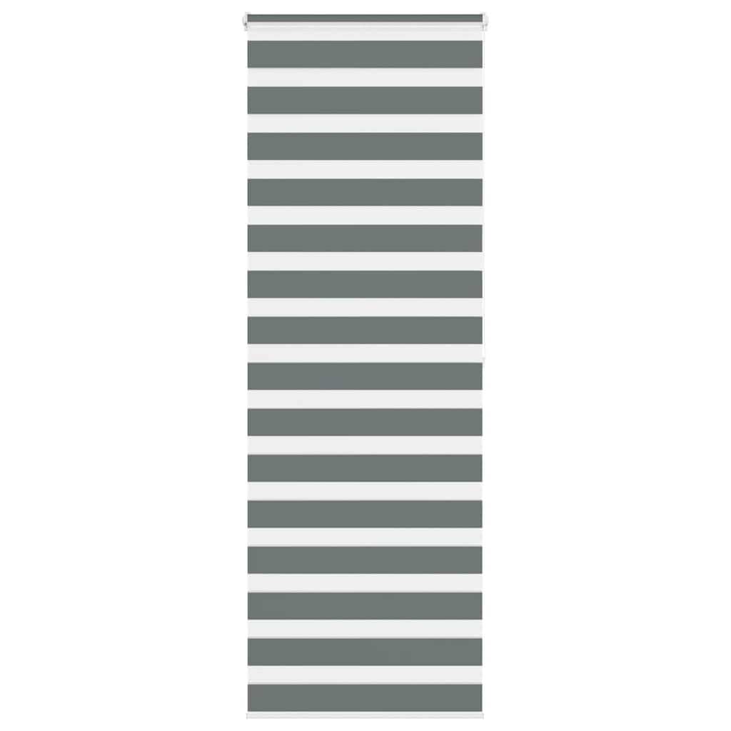 Store enrouleur jour/nuit gris foncé 80x200 cm largeur de tissu 75,9 cm Polyester