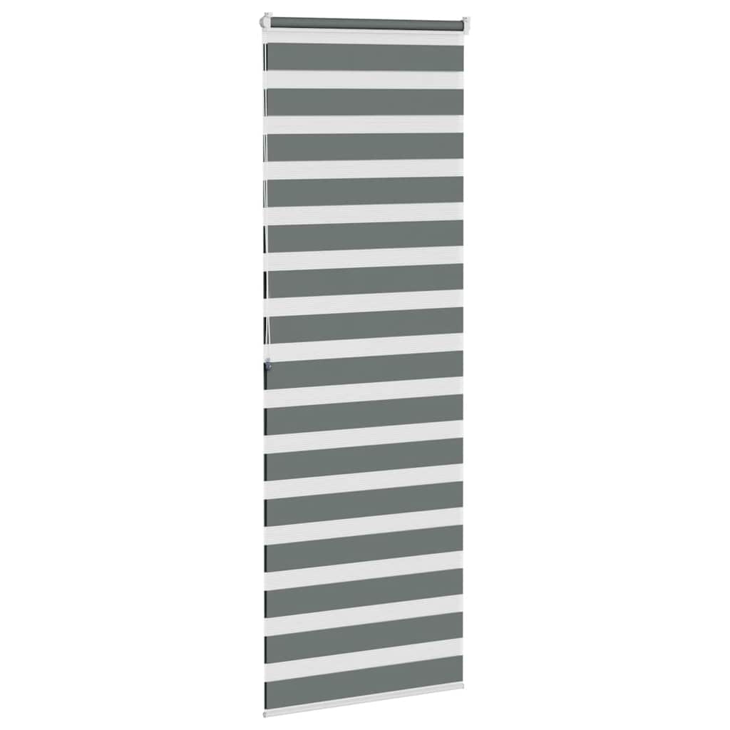 Store enrouleur jour/nuit gris foncé 80x200 cm largeur de tissu 75,9 cm Polyester