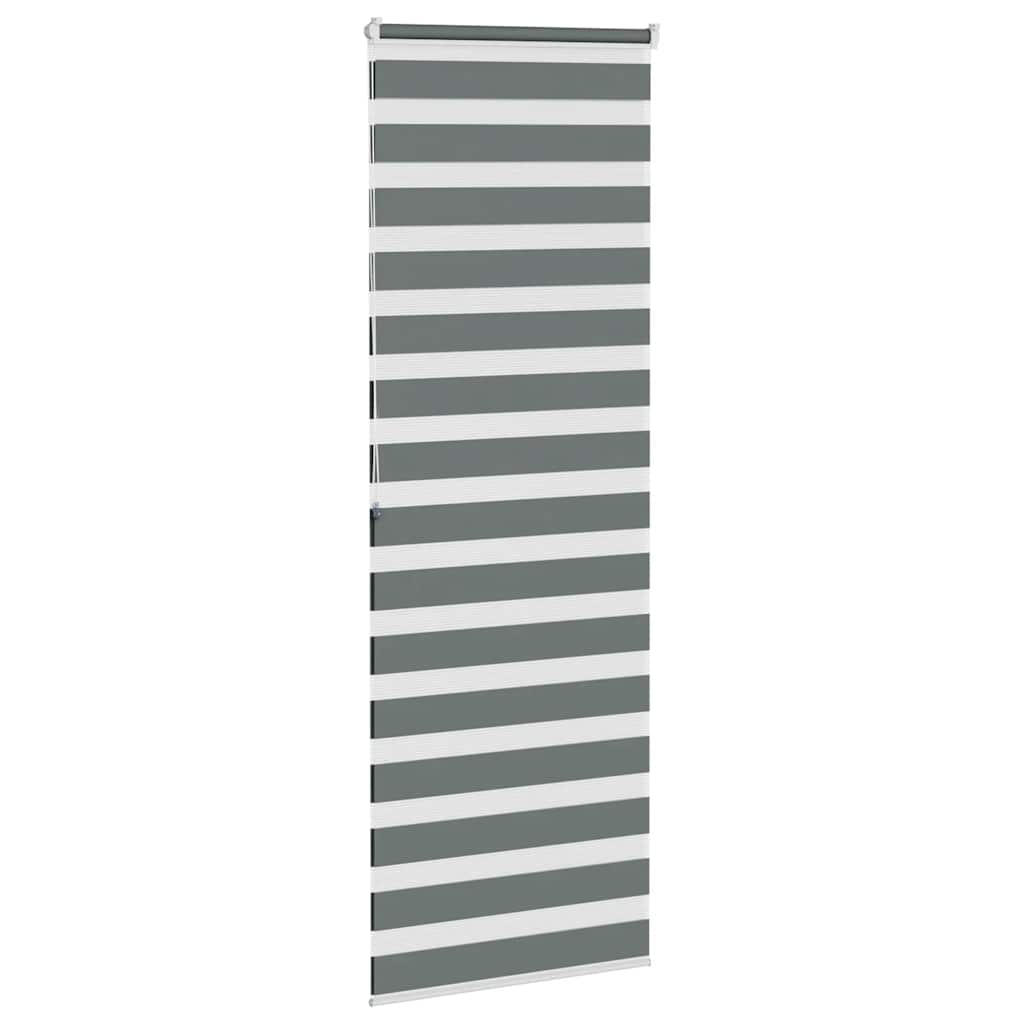 Doppelrollo Dunkelgrau 90x200 cm Stoffbreite 85,9 cm Polyester