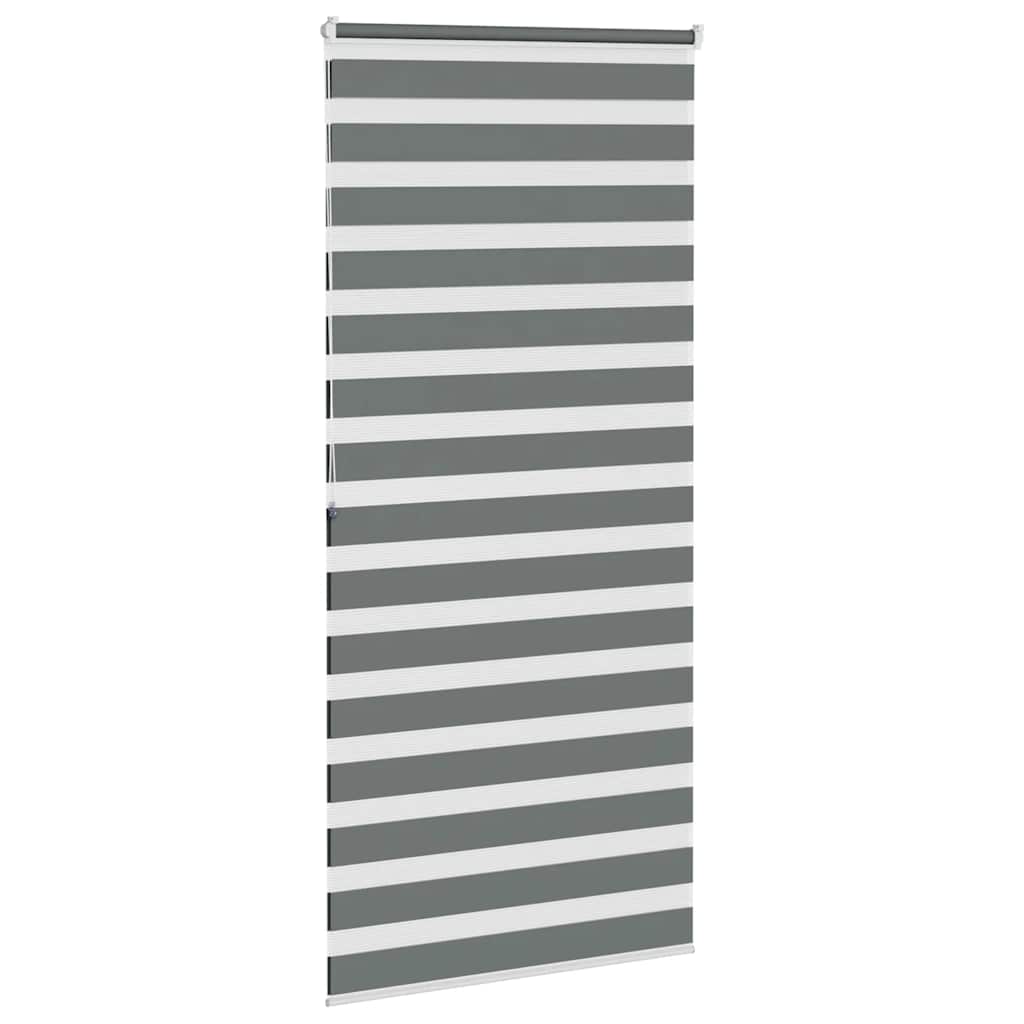Doppelrollo Dunkelgrau 105x200 cm Stoffbreite 100,9 cm Polyester