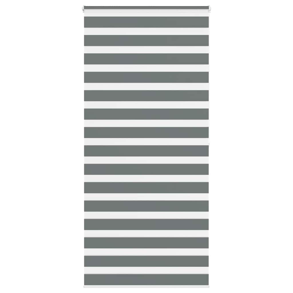 Store enrouleur double gris foncé 110x200 cm largeur tissu 105,9 cm polyester