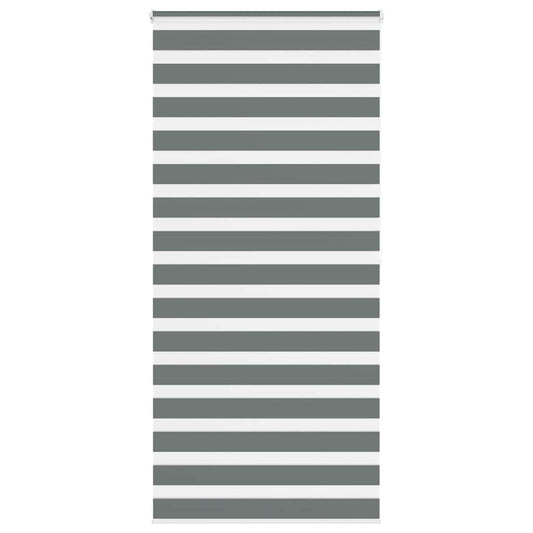 Double roller blind dark grey 115x200 cm fabric width 110.9 cm polyester
