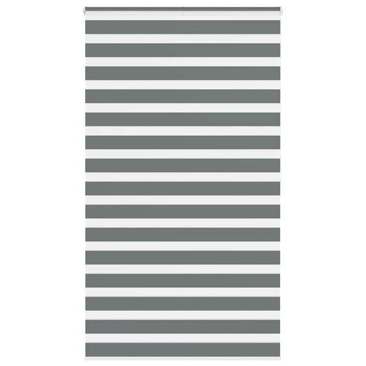Store enrouleur double gris foncé 130x200 cm largeur tissu 125,9 cm polyester