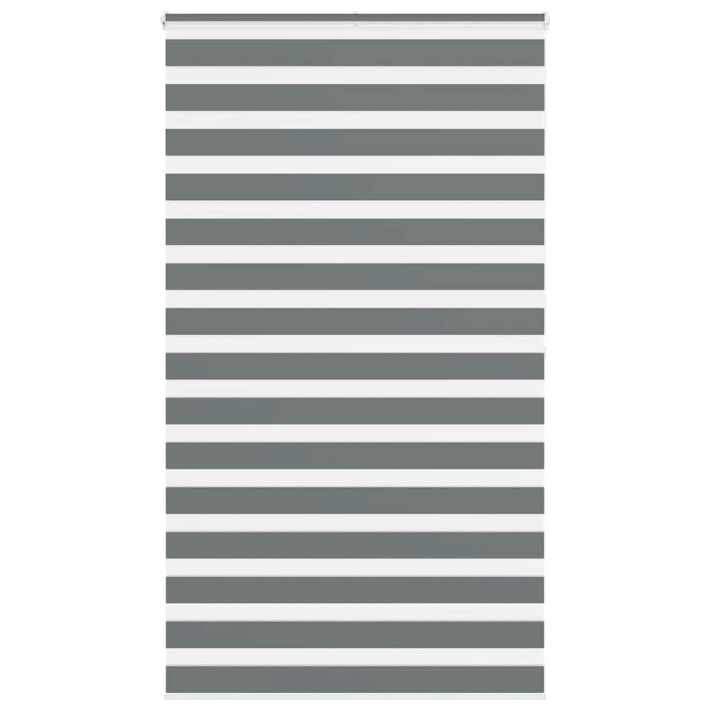 Store enrouleur double Gris foncé 135x200 cm Largeur tissu 130,9 cm Polyester