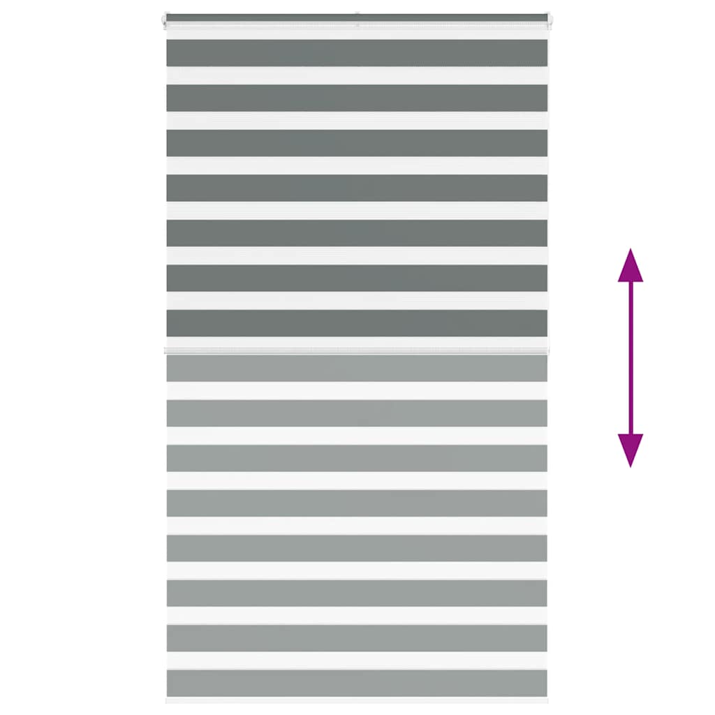 Store enrouleur double Gris foncé 135x200 cm Largeur tissu 130,9 cm Polyester