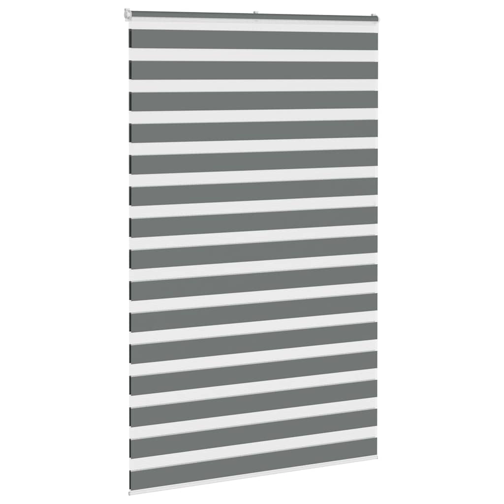 Doppelrollo Dunkelgrau 140x200 cm Stoffbreite 135,9 cm Polyester