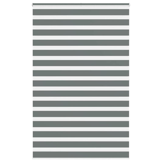 Double Roller Blind Dark Grey 150x200 cm Fabric Width 145.9 cm Polyester