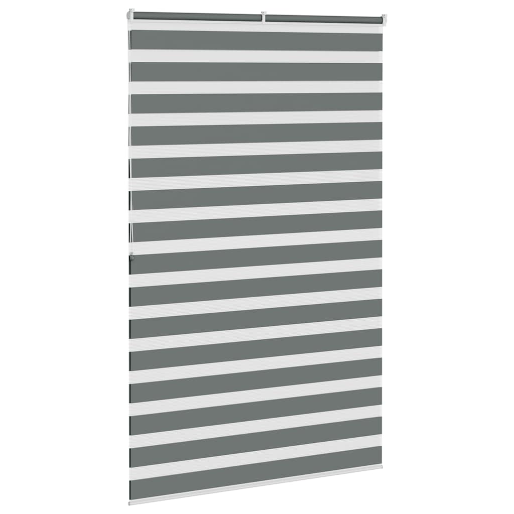 Doppelrollo Dunkelgrau 150x200 cm Stoffbreite 145,9 cm Polyester