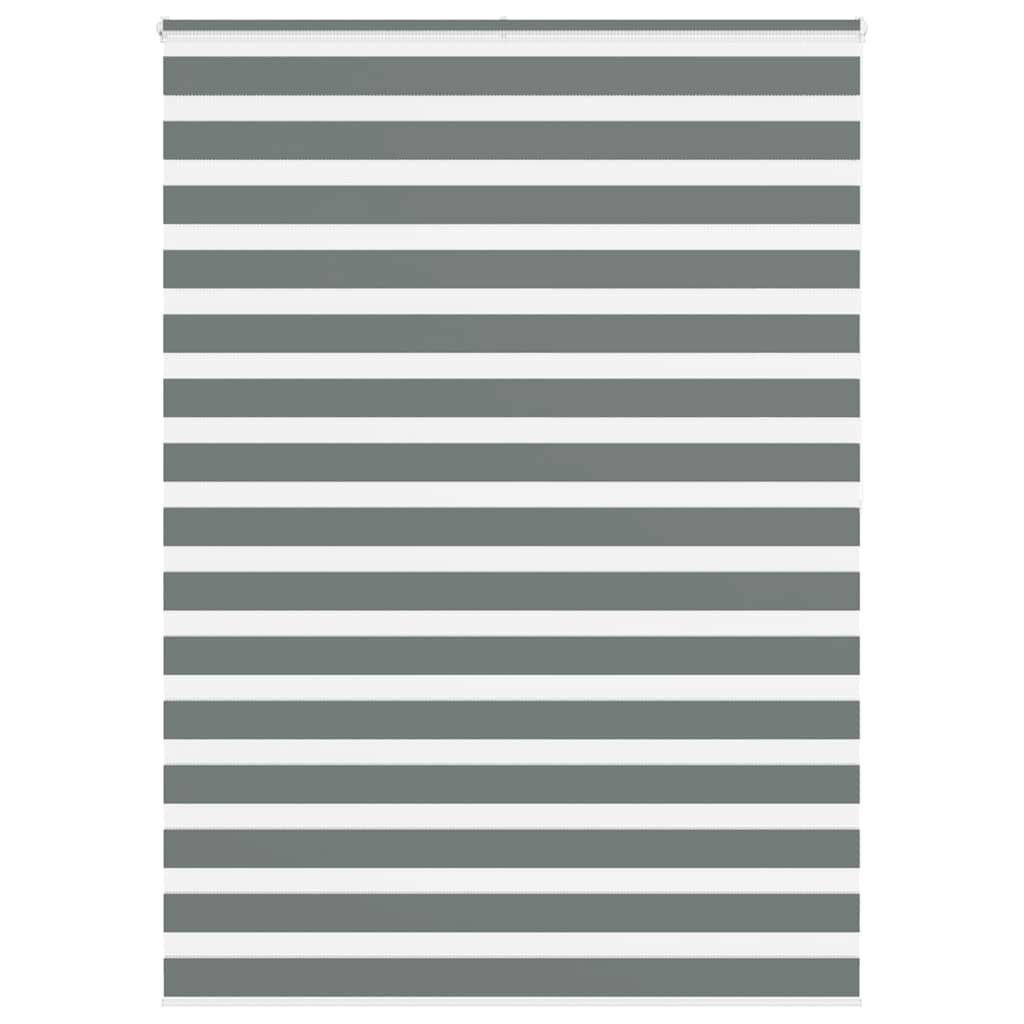 Double Roller Blind Dark Grey 165x200 cm Fabric Width 160.9 cm Polyester
