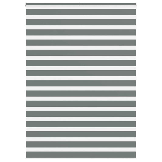 Store double plissé gris foncé 165x200 cm Largeur du tissu 160,9 cm Polyester