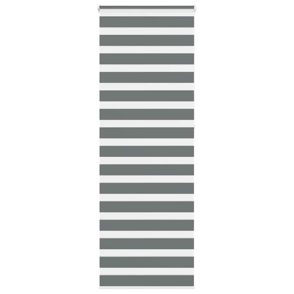 Store enrouleur double gris foncé 70x230 cm largeur tissu 65,9 cm polyester