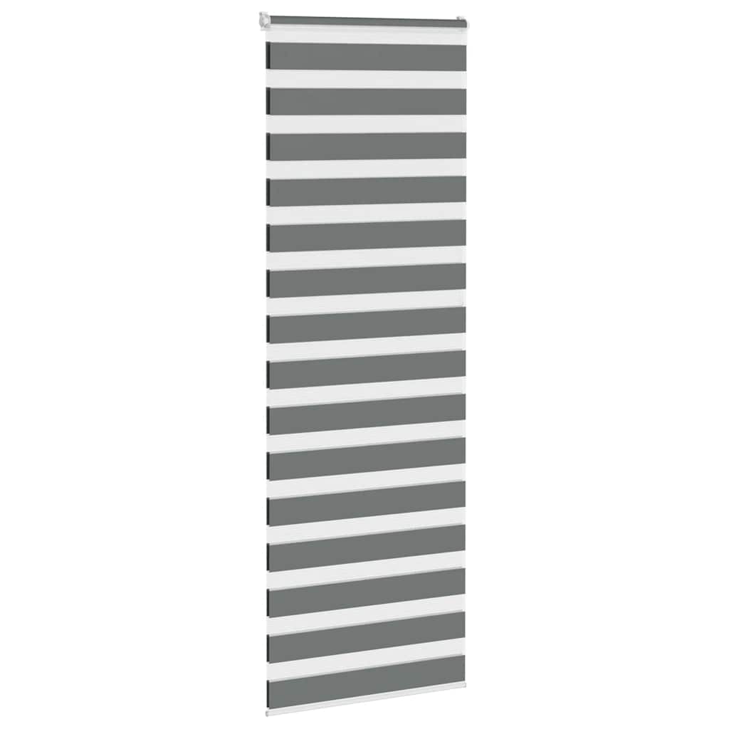 Store enrouleur double gris foncé 70x230 cm largeur tissu 65,9 cm polyester