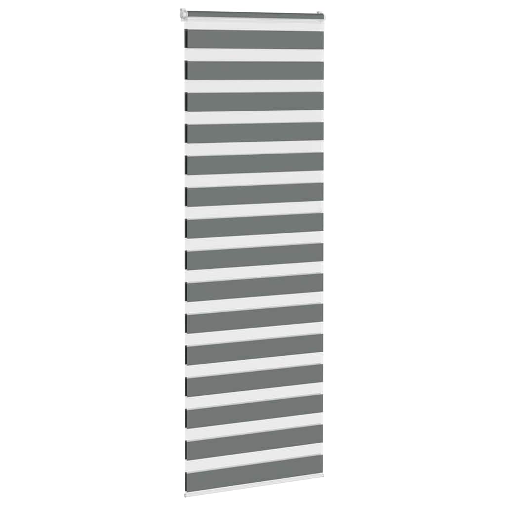 Doppelrollo Dunkelgrau 85x230 cm Stoffbreite 80,9 cm Polyester