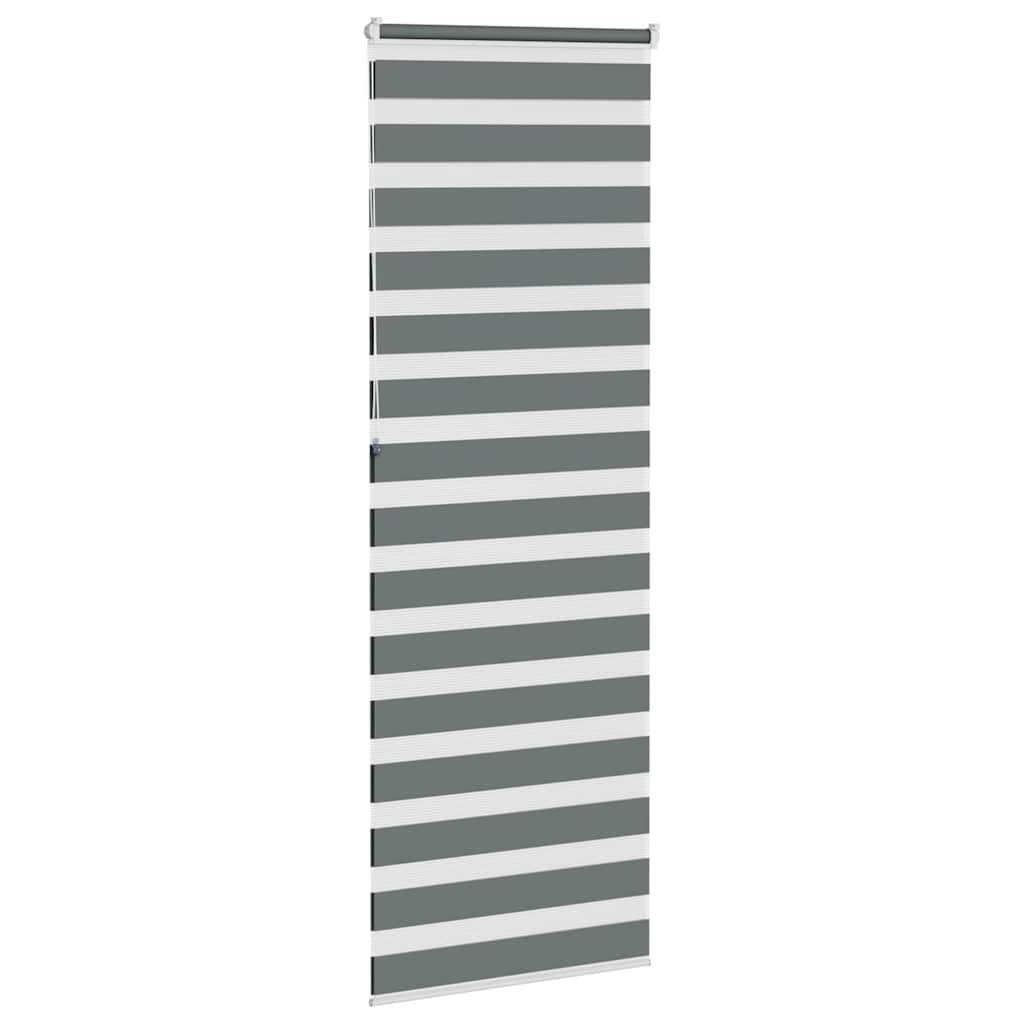 Doppelrollo Dunkelgrau 85x230 cm Stoffbreite 80,9 cm Polyester