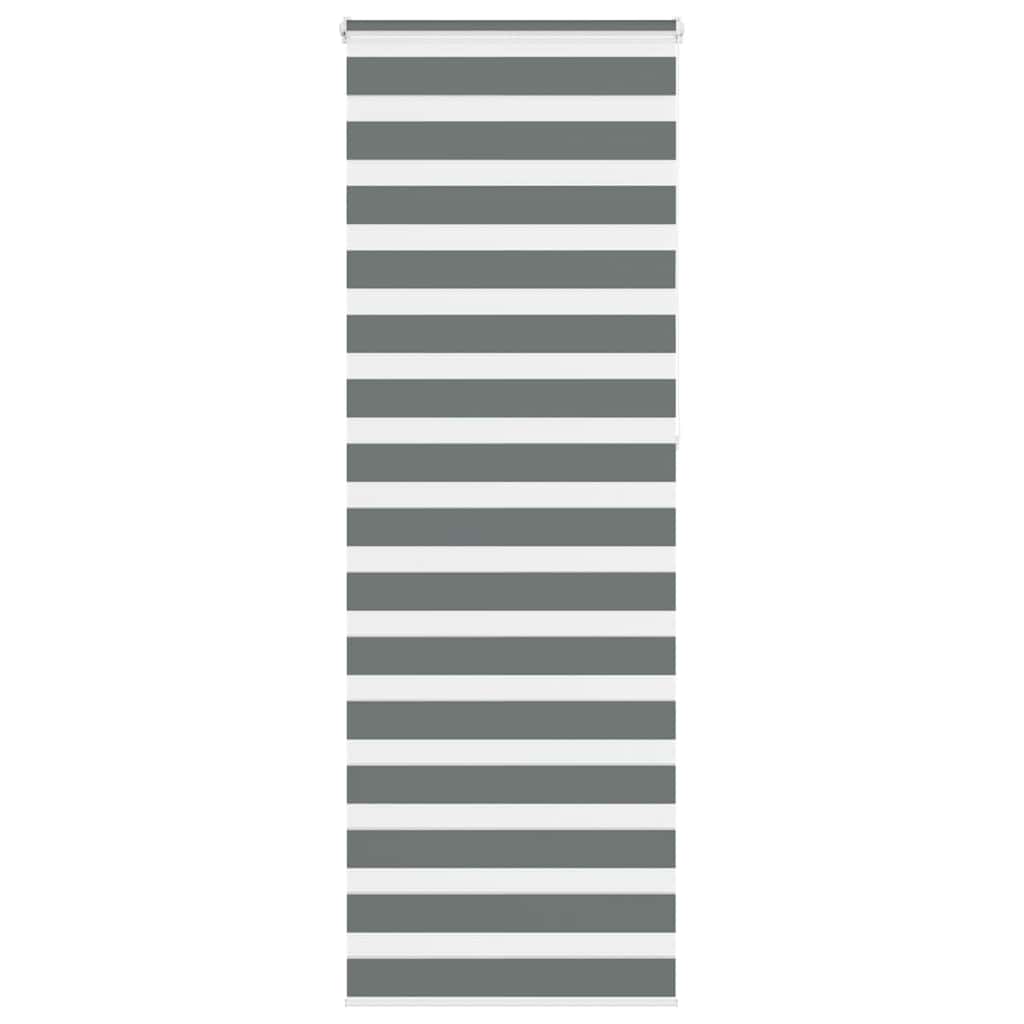 Store enrouleur double gris foncé 90x230 cm largeur du tissu 85,9 cm polyester