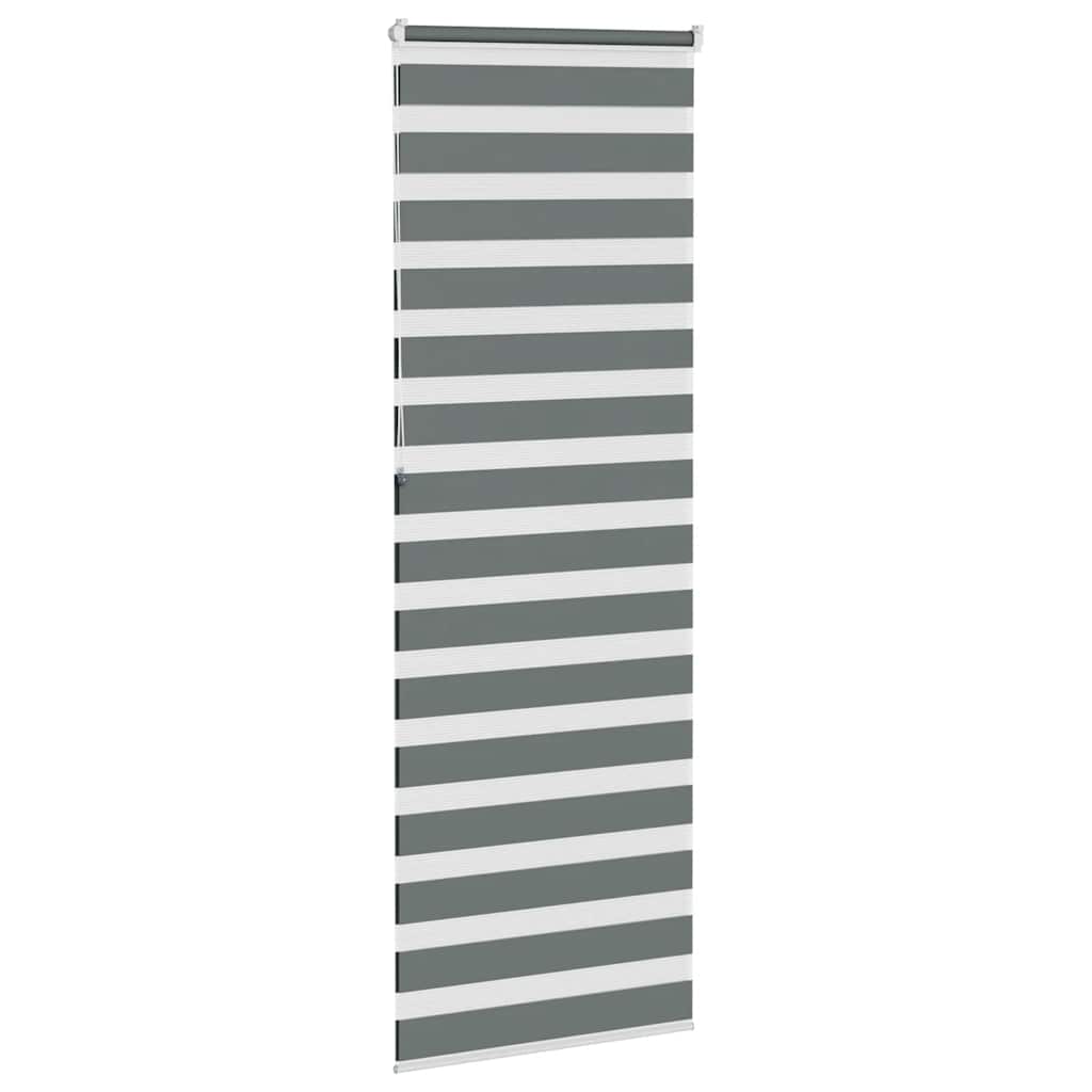 Store enrouleur double gris foncé 90x230 cm largeur du tissu 85,9 cm polyester