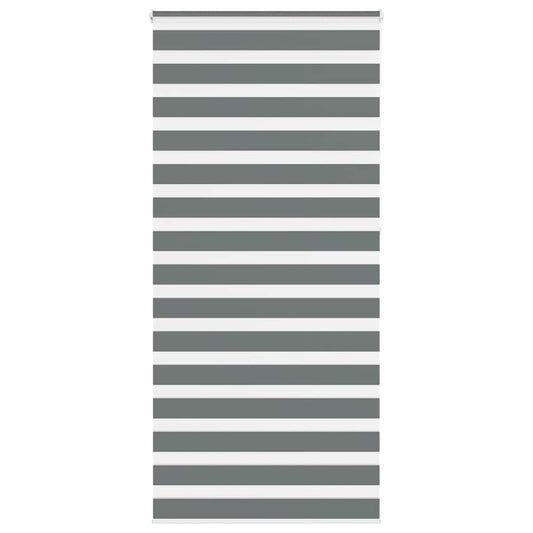 Double Roller Blind Dark Grey 105x230cm Fabric Width 100.9 cm Polyester