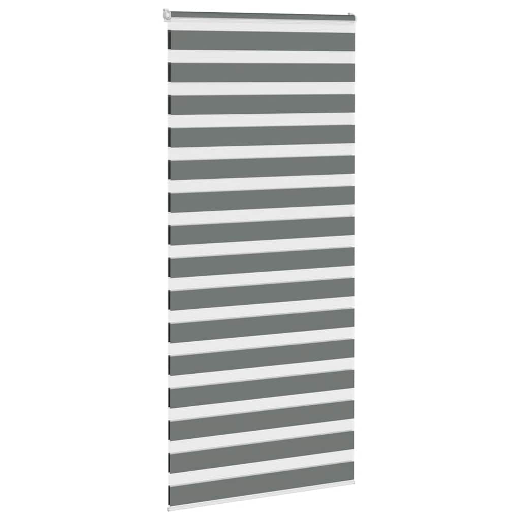 Store enrouleur jour/nuit gris foncé 110x230 cm largeur du tissu 105,9 cm polyester
