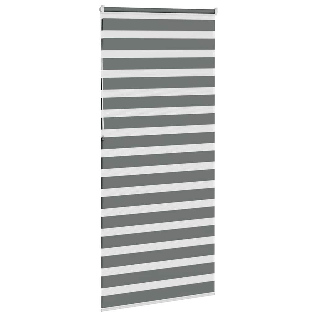 Store enrouleur jour/nuit gris foncé 110x230 cm largeur du tissu 105,9 cm polyester