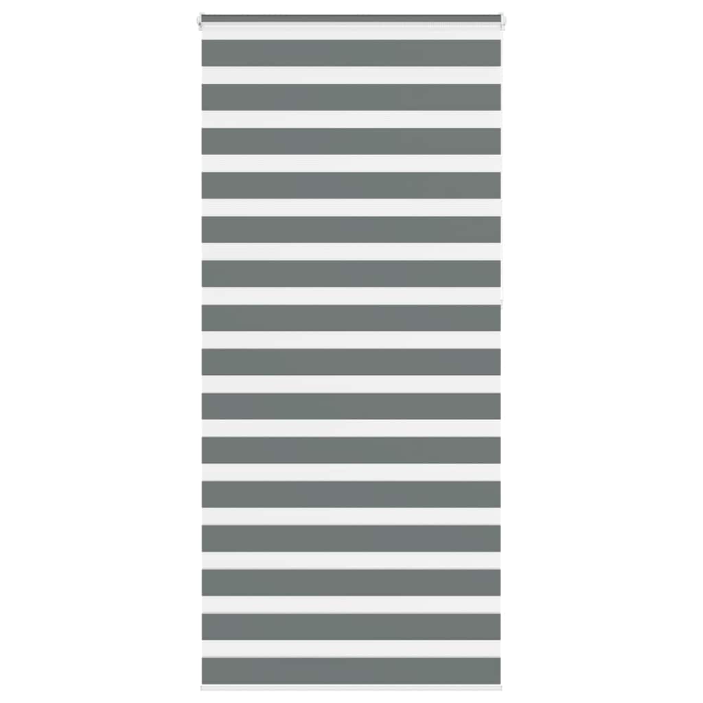 Store enrouleur double gris foncé 115x230 cm largeur du tissu 110,9 cm polyester