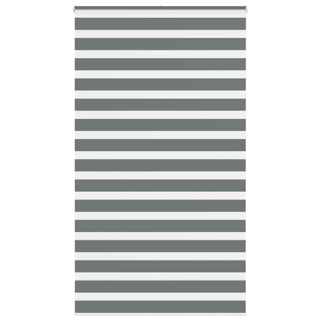 Store double enrouleur gris foncé 125x230 cm largeur de tissu 120,9 cm polyester