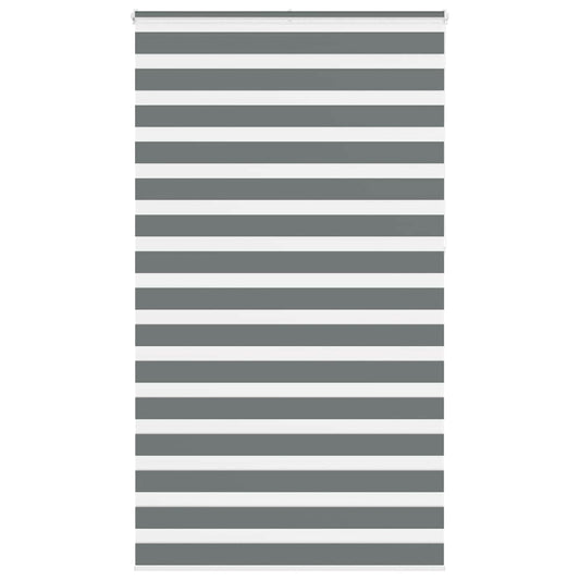 Double Roller Blind Dark Grey 130x230cm Fabric Width 125.9 cm Polyester