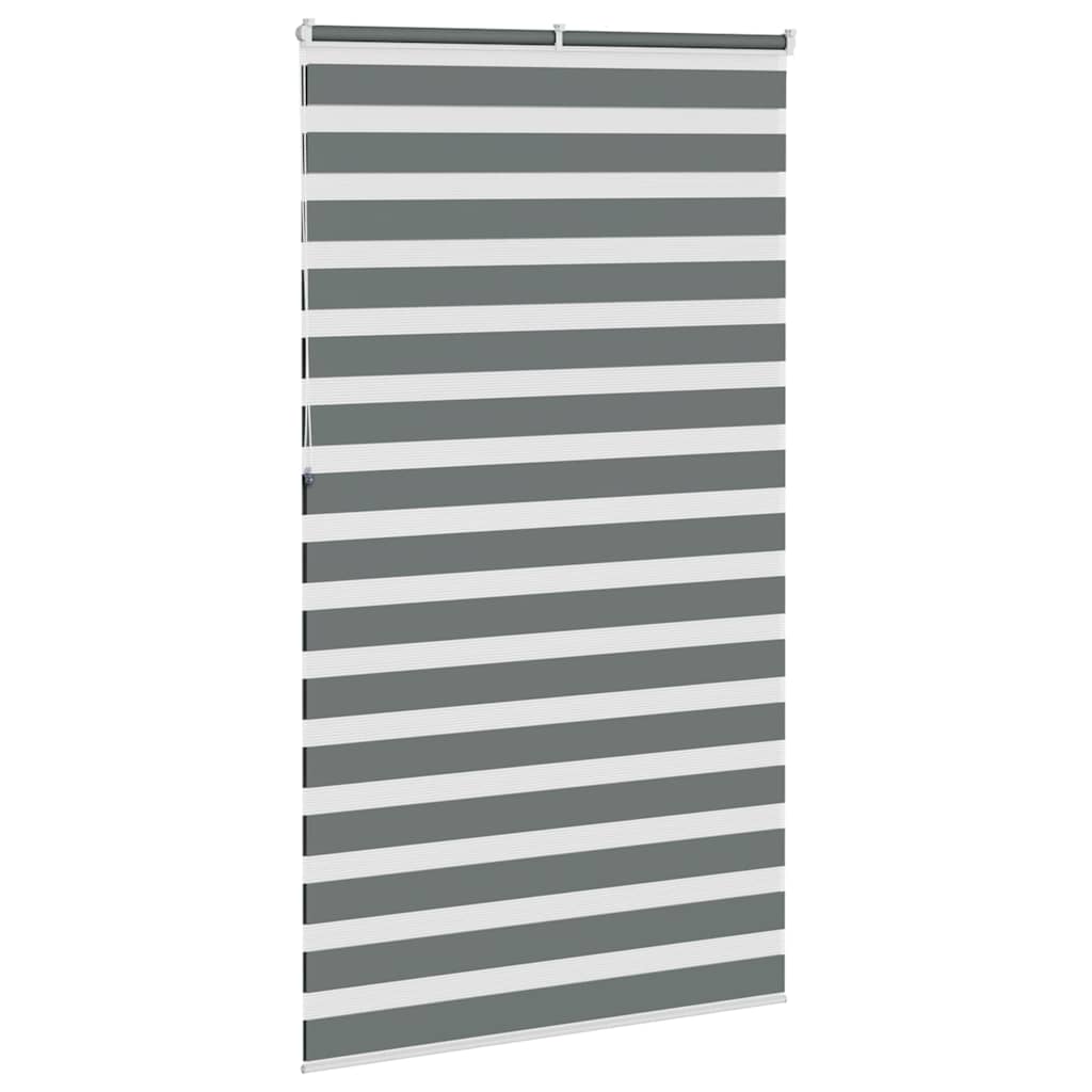 Doppelrollo Dunkelgrau 130x230cm Stoffbreite 125,9 cm Polyester