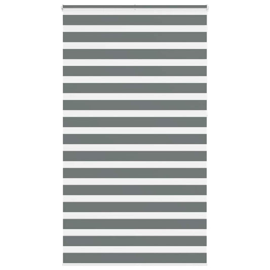 Double Roller Blind Dark Grey 135x230 cm Fabric Width 130.9 cm Polyester