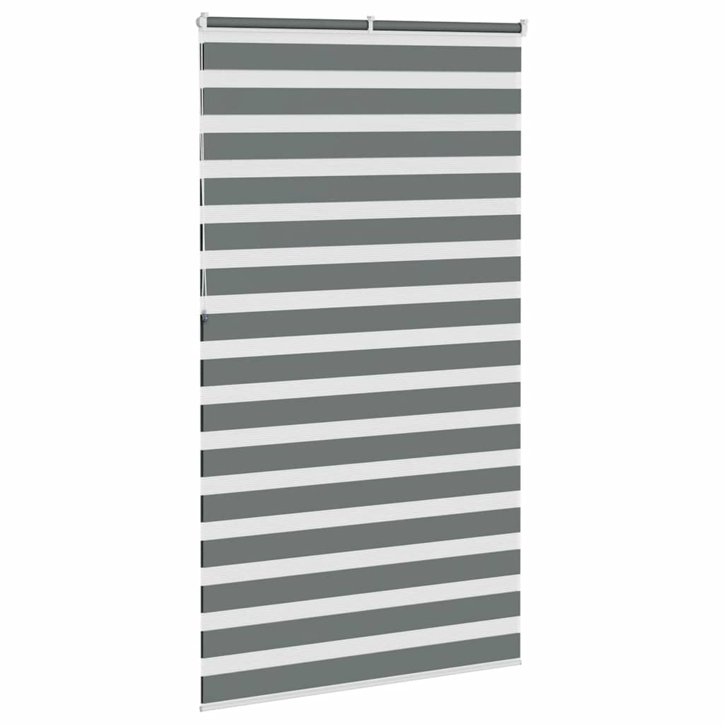 Doppelrollo Dunkelgrau 135x230 cm Stoffbreite 130,9 cm Polyester