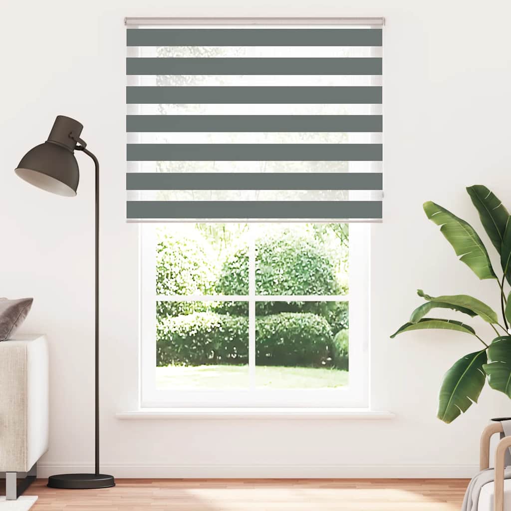 Doppelrollo Dunkelgrau 145x230cm Stoffbreite 140,9 cm Polyester