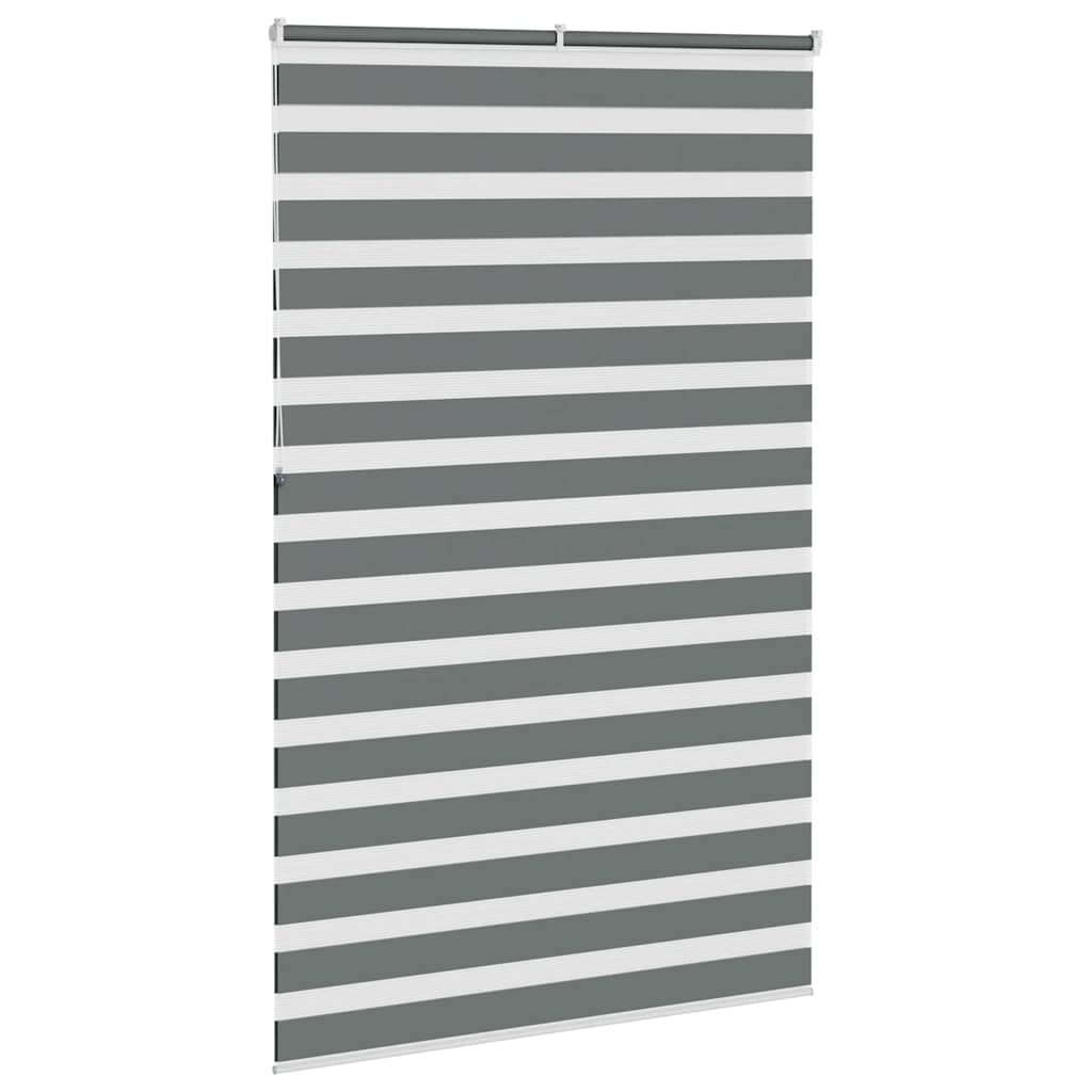 Doppelrollo Dunkelgrau 150x230 cm Stoffbreite 145,9 cm Polyester